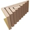 Ekena Millwork 8"W x 16"D x 8"H Wide Landon Rough Cedar Woodgrain TimberThane Corbel, Primed Tan CORUR08X16X08LANRCPR - alternate 4